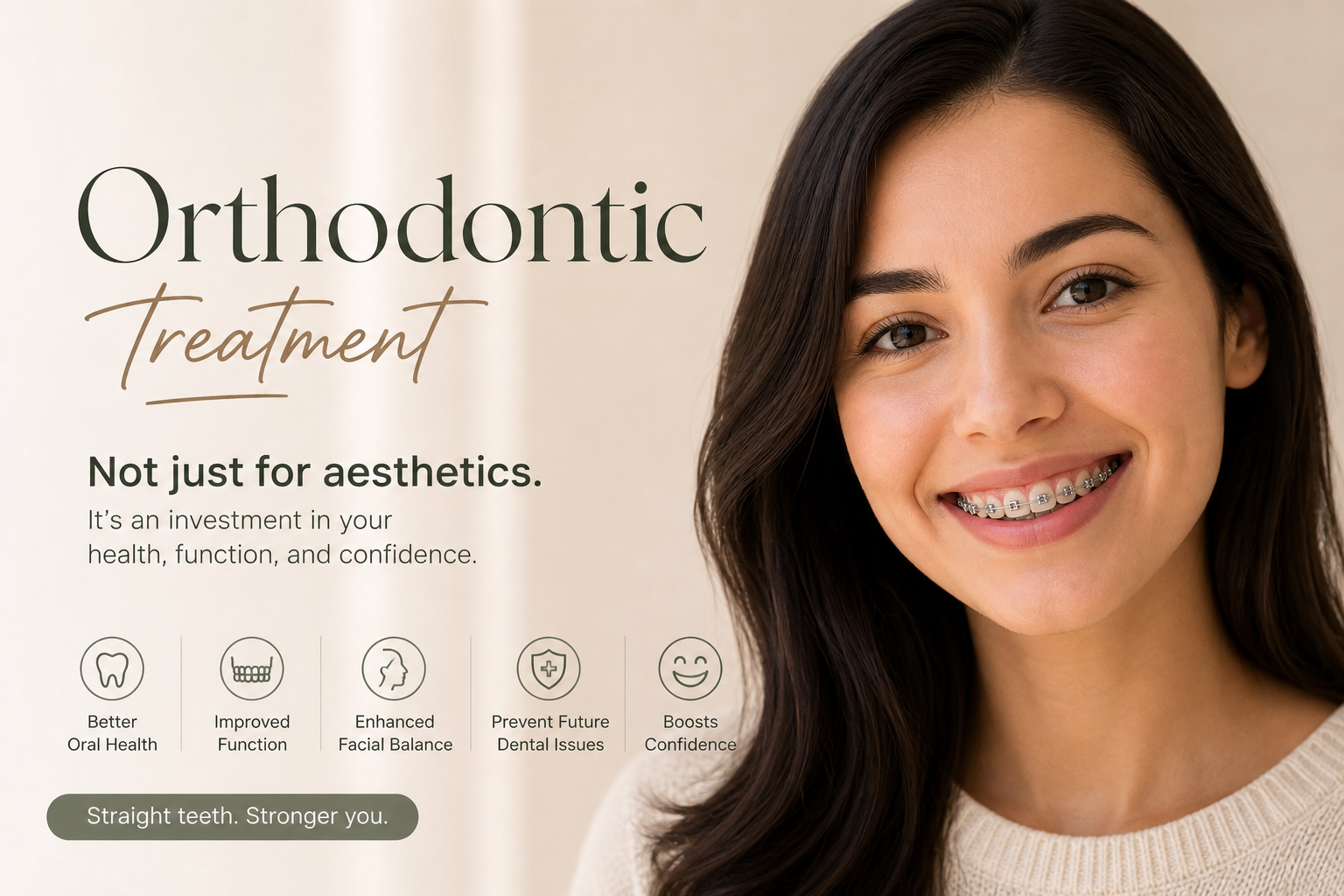 Orthodontic treatment not just for Aesthetics.